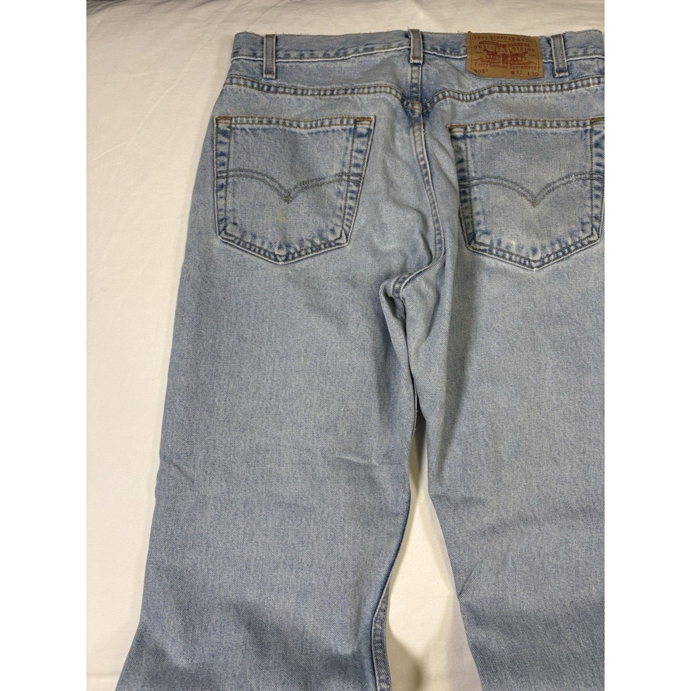 Vintage Levis 505 Blue Jeans Size 33 x 30 June 2002 Made In Colombia Red Tab - Picture 10 of 16
